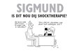 Grunneger Stripreeks 3 - Sigmund: Is dit nou dij shocktherapie?, Hardcover + prent, Eerste druk (2015) (Stripwinkel Akim)