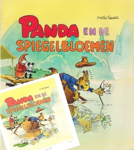 Panda (uitg. Cliché)  - Panda en de spiegelbloemen, Hardcover + prent (Cliché)