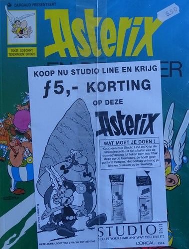 Asterix 19 - Asterix en de ziener, Softcover, Asterix Dargaud, Hertekende Voorplaat (Dargaud)