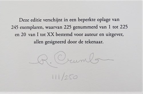 Robert Crumb - Collectie  - Het boek Genesis, Luxe, Eerste druk (2009) (Oog & Blik)