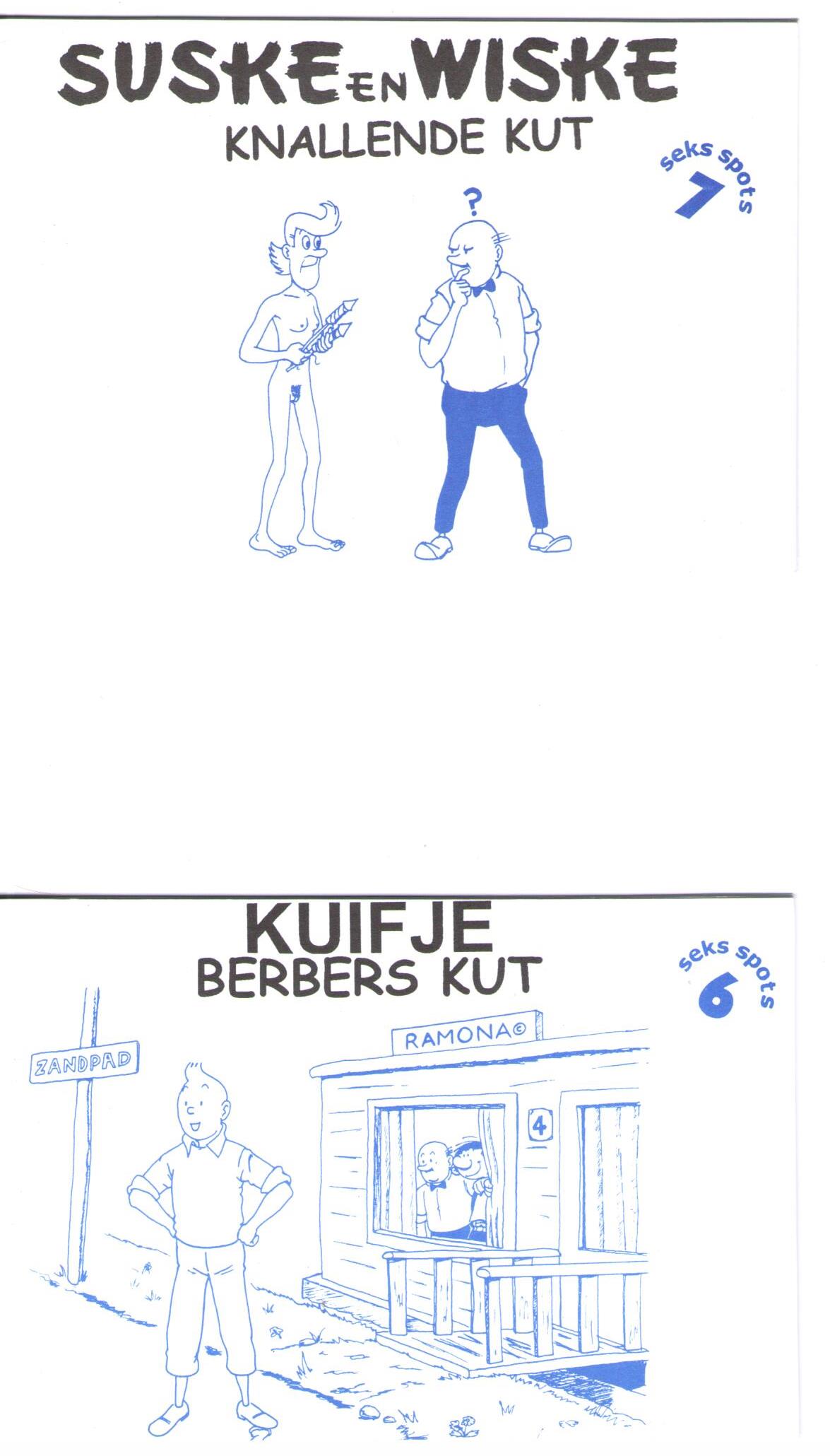 Comic Stripshop - Kuifje - Parodie and Illegaal - Kuifje